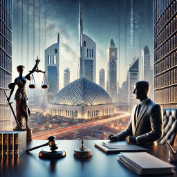 DALL·E 2025-01-30 20.49.02 - A professional image representing a legal firm in Dubai, with a backdrop of iconic Dubai skyline and government buildings like Dubai Police Headquarte (1) (1) picture of a fascinating boy